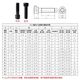 Grade 12.9 hexagon socket screws, high-strength bolts, cup head cylindrical black screws M2M3M4M5M6M8-M30