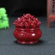 Cinnabar treasure pot ornaments Living room Wangzhai 2023 Living room ornaments Desktop small ornaments Porch ornaments