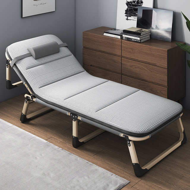 Folding sheet single bed nap home simple nap bed companion portable multi-functional camp bed office recliner