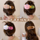 Plush pudding bear hair clip for women with side bangs and broken hair, hair clip on the back of the head, large duckbill clip hair clip headwear