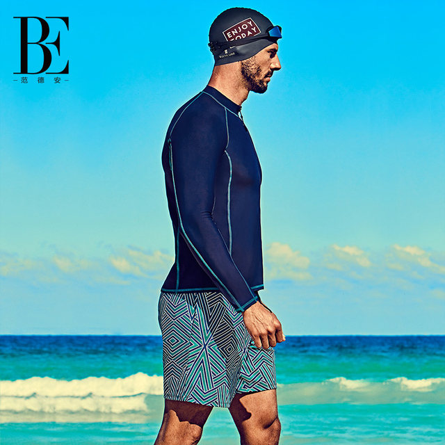 BE van der Andy Swimming Bottoms Men's Sports Quick-Drying Beach Pants Full Size Loose Anti-Awkward Set Men's Style