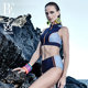 BE van der An QUEEN series split swimsuit women's triangle casual slim high waist covering belly quick-drying fashionable and high-end