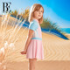 BE van der An children's swimsuit body dress style 2025 sun protection and chlorine resistance girls girls slim and fashionable medium and big children