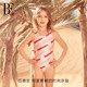 BE Fan De'an one-piece swimsuit triangle girl sweet and conservative covering flesh pearlescent cute little red heart children's hot spring
