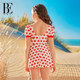 BE van der An 2025 Children's one-piece swimsuit dress style girl girl princess style sun protection summer sweetheart