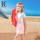 BE van der An children's swimsuit body dress style 2025 sun protection and chlorine resistance girls girls slim and fashionable medium and big children