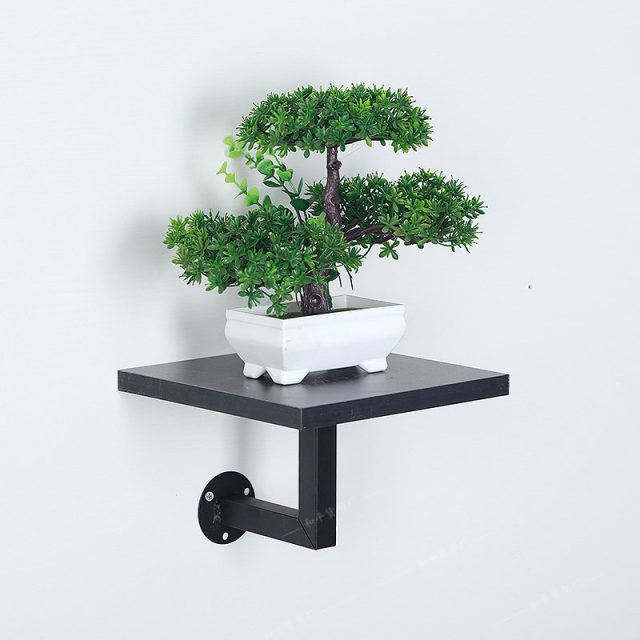 Iron wall rack simple laminate wall flower rack one-word partition ...