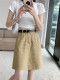 Black polka dot slit denim skirt for women in spring and summer large size American retro niche skirt for slim hip midi skirt