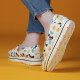 TT/mm/Toms pierced women's shoes thick bottom casual air -breathable canvas shoes summer thin versatile lazy cloth shoes