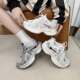 Qianzuhui 2025 new large-size shoes 41-43 spring fashion color-blocking casual shoes versatile sports shoes dad shoes