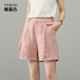 Yalida tie-dye Yamamoto shorts pink pants for women's summer casual pants 2025 new thin five-point straight pants