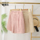 Yalida tie-dye Yamamoto shorts pink pants for women's summer casual pants 2025 new thin five-point straight pants
