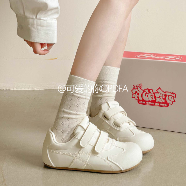 
Cute You, women's white shoes, 2025 new casual shoes, versatile student spring and autumn ins trendy bread shoes