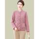 New mother's cotton-padded jacket with velvet in winter, thickened in autumn and winter for middle-aged and elderly small mothers, cotton-padded jackets, warm cotton-padded jackets