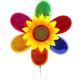 Children's toys outdoor double-layer colorful sequins sunflower windmill courtyard decoration stroller mounted windmill stall