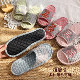 Home slippers silent men and women indoor floor dragging anti-slip thickened four-season pure cotton cloth surface cartoon couple cloth bottom dragging