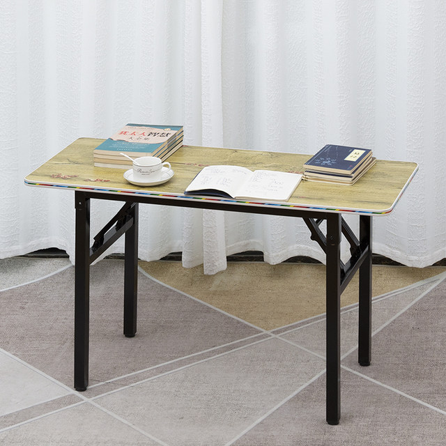 Dining table for rental house folding table short simple rectangular ...