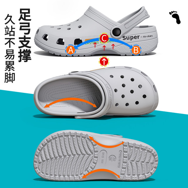 
Medical operating room slippers for men 2025 new summer eva anti-slip anti-odor nurse shoes silent hole shoes for women