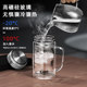 Cialis double-layer glass cup tea cup special large capacity water cup for men's home drinking water office cup with handle