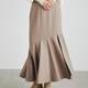 1380-day single women's clothing RIEND@spring and autumn fashionable mid-length asymmetrical fishtail skirt to make you look slim skirt