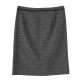 Straight skirt plaid suit skirt women's large size career one-step slit short skirt summer workplace fat mm
