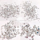 Solid semicircular colorless nail art jewelry electroplating color-retaining real gold rivet metal nest nail phototherapy nail patch