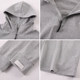 Huangsen 2025 spring new Korean version loose slim large size hooded zipper net version solid color versatile casual hoodie