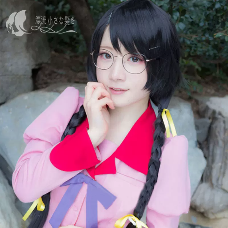 Cosplay假发rdg濒危物种少女铃原泉水子化物语羽川翼荻原规