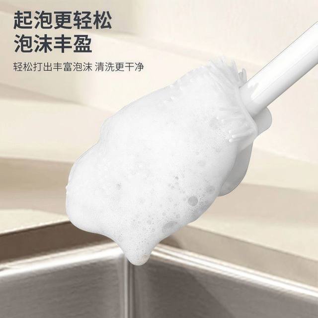Food-grade bottle brush, special cup washing brush for newborn babies, portable no-dead-angle maternal and infant-grade household cleaning artifact