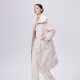 Ailei winter fashion down jacket imitation lamb fur collar long thickened over-knee duck down jacket
