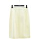 Spring and summer style high-end brand Mu L temperament mid-length skirt high-waist commuter zipper mid-skirt 8201326
