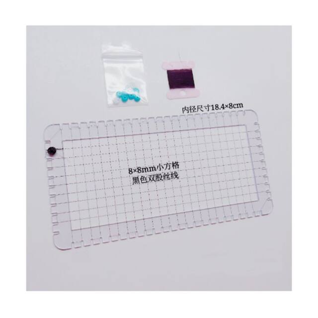 Compact and portable mini grid-free hanging line ruler for primary ...