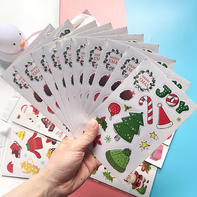 Children's stickers cartoon animation stickers kindergarten rewards Santa Claus reward stickers for babies 90 sheets