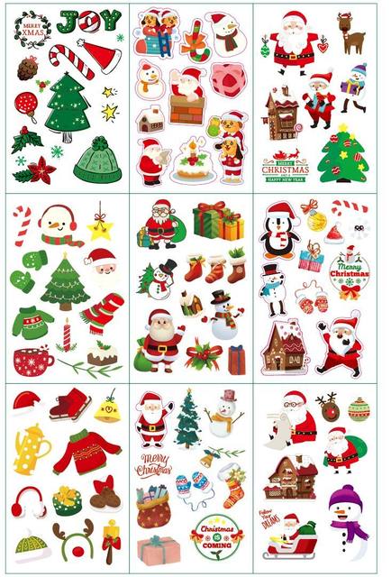 Children's stickers cartoon animation stickers kindergarten rewards Santa Claus reward stickers for babies 90 sheets