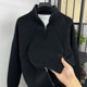 
Knitted cardigan men's sweater jacket stand collar zipper thickened loose jacquard autumn and winter men's trendy jacket top