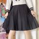 Fat MM plus size JK uniform long skirt student Japanese college style versatile short skirt pleated skirt mid-length skirt for women