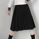 Fat MM plus size JK uniform long skirt student Japanese college style versatile short skirt pleated skirt mid-length skirt for women