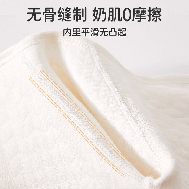 Jingqi's newborn baby clothes in autumn and winter pure cotton newborn baby warm ones-piece clothespin cotton little monk suit
