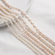Natural freshwater pearl rice beads onion beads near round beads loose beads handmade DIY bracelet necklace beads beads material accessories
