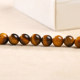 Natural yellow tiger eye stone loose beads yellow tiger eye round beads DIY handmade beaded bracelet necklace jewelry material with beads