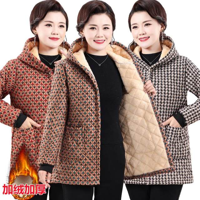 New velvet and thickened smock for women to wear outside, winter cotton coat, warm kitchen apron, fashionable jacket, stain-resistant cotton jacket