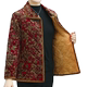 Winter mother's wear cotton-padded clothing warm plus velvet middle-aged and elderly women's clothing suede small cotton-padded clothing women's fashion printed coat cotton-padded jacket