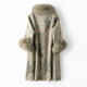 Noble Chinese style mother's winter fur all-in-one coat for women with fox fur collar for middle-aged and elderly sheep sheared fur coats