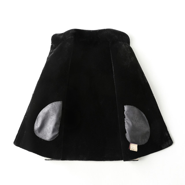 Western style Chinese style mother's winter fur all-in-one coat for noble middle-aged and elderly women Tang suit gold mink velvet fur coat