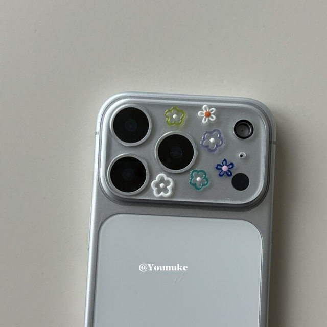 Korean ins cute niche illustration sticker HD lens film anti-scratch suitable for iphone17/17pro/16pro film lens film 17promax