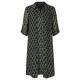 NAERSI/Narsi elegant V-neck and quarter-sleeved dress for women 2025 summer new commuter print skirt