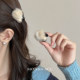 
E3926 Autumn and winter hairy bangs small catch clip high skull top 2024 high-end hair clip for women's back of head high-end