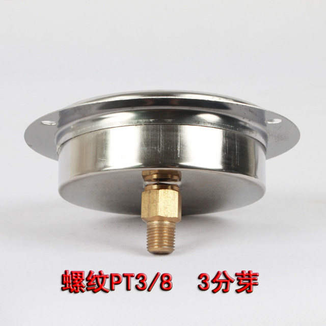 HODA oil pressure gauge hydraulic table 10 250 400kg hydraulic YN100ZT axial band edge edge edge shock resistance pressure table 3/8