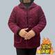 Mother's clothing autumn and winter cotton vest mid-sleeve plus velvet warm corduroy plate buckle ethnic style half-sleeved cotton coat for middle-aged and elderly women