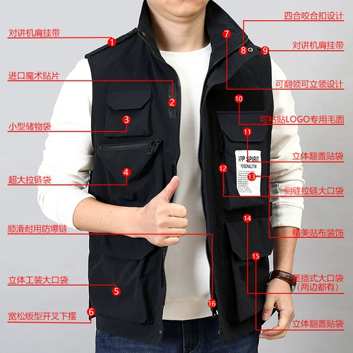 Тактический жилет, трендовая куртка для отдыха